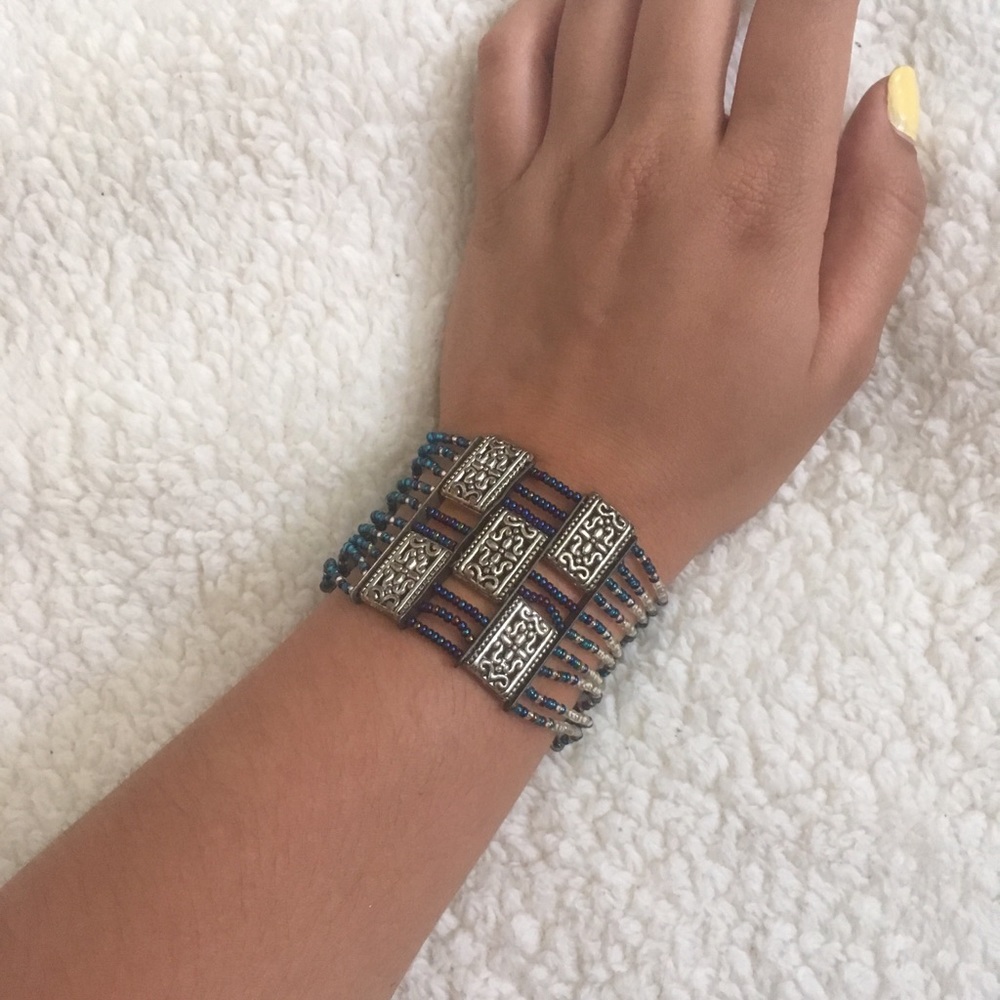 Indian Beaded Cuff Bracelet